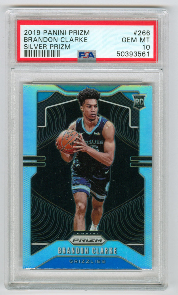 2019-20 Panini Prizm Silver Prizm #266 Brandon Clarke PSA 10