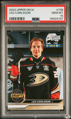 2023-24 Upper Deck #736 Leo Carlsson PSA 10 (Rookie) | Eastridge Sports Cards