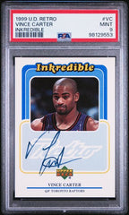 1999-00 Upper Deck Retro Inkredible #VC Vince Carter PSA 9 | Eastridge Sports Cards