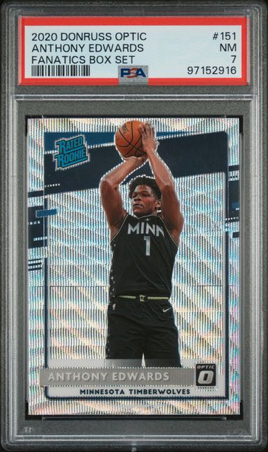 2020-21 Donruss Optic Fanatics Box Set #151 Anthony Edwards PSA 7 (Rookie) | Eastridge Sports Cards