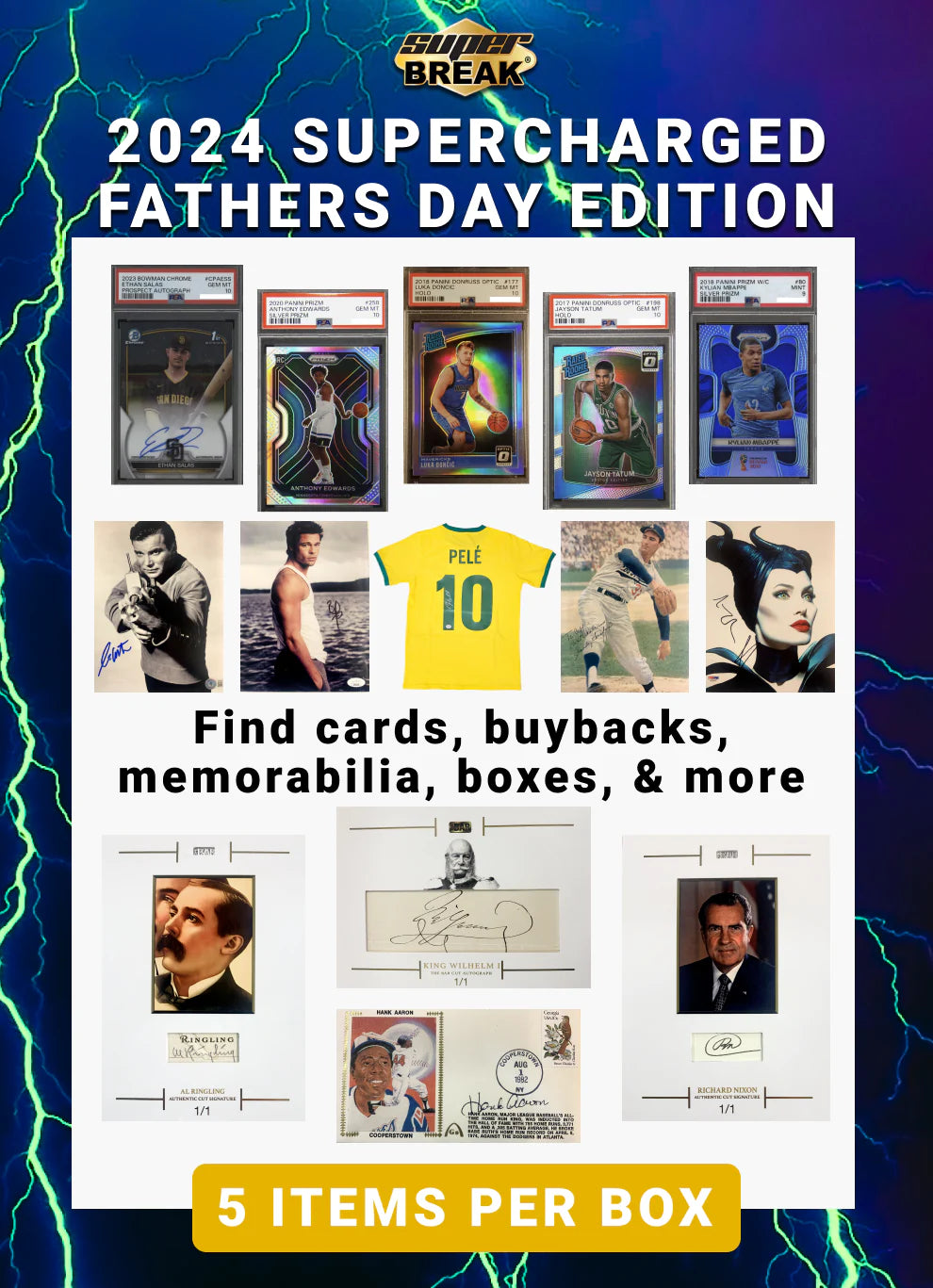 2024 Super Break Supercharged Father's Day Edition Mystery Box | Eastridge Sports Cards