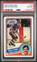 1984-85 O-Pee-Chee #139 Bryan Trottier PSA 8 | Eastridge Sports Cards