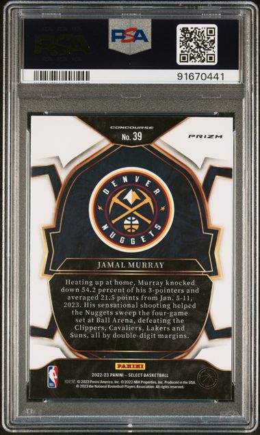 2022-23 Select Tri-Color Prizm #39 Jamal Murray PSA 10 | Eastridge Sports Cards