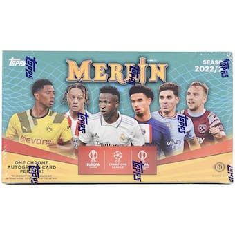 2022-23 Merlin Chrome UEFA Club Competitions Soccer Hobby Box | Eastridge Sports Cards