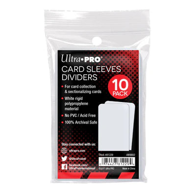 Ultra Pro Trading Card Dividers 10ct | Eastridge Sports Cards