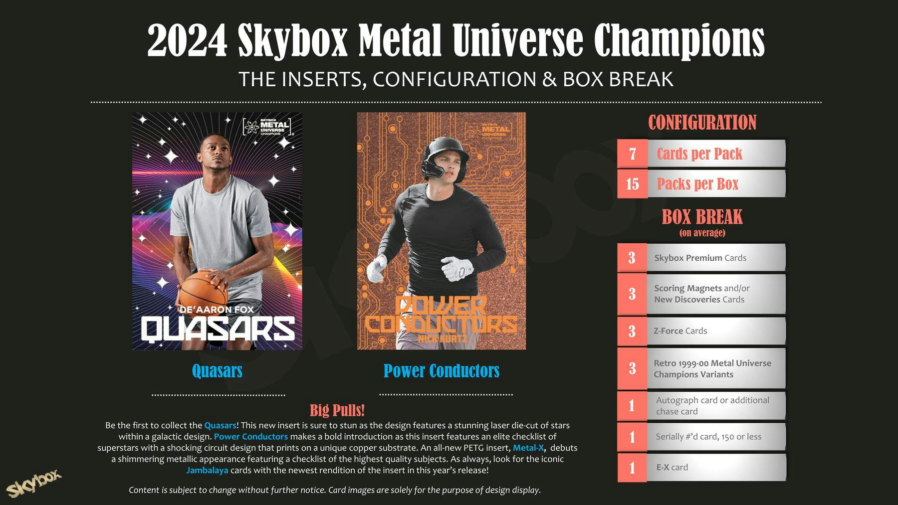 2024 Upper Deck Skybox Metal Universe Champions Hobby Pack | Eastridge Sports Cards