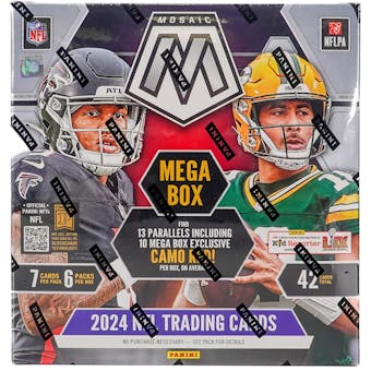 2024 Panini Mosaic Football Mega Box - Camo Red | Eastridge Sports Cards