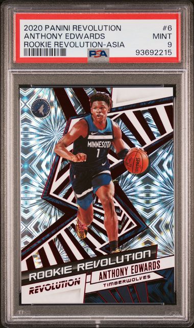 2020-21 Panini Revolution Rookie Revolution Asia #6 Anthony Edwards PSA 9 (Rookie) | Eastridge Sports Cards