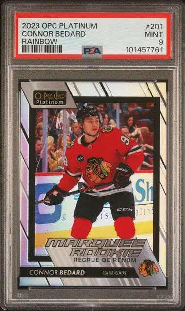 2023-24 O-Pee-Chee Platinum Rainbow #201 Connor Bedard PSA 9 (Rookie) | Eastridge Sports Cards