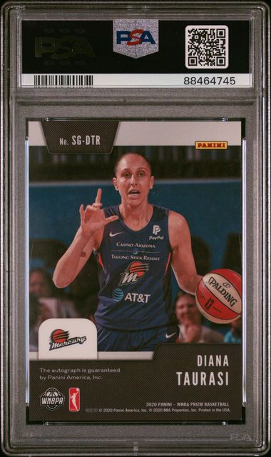 2020 Panini Prizm WNBA Signatures #SGDTR Diana Taurasi PSA 9 | Eastridge Sports Cards