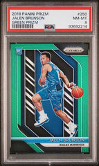 2018-19 Panini Prizm Green Prizm #250 Jalen Brunson PSA 8 (Rookie) | Eastridge Sports Cards