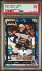 2023-24 O-Pee-Chee Platinum Blue Fragments #202 Logan Cooley #004/125 PSA 9 (Rookie) | Eastridge Sports Cards