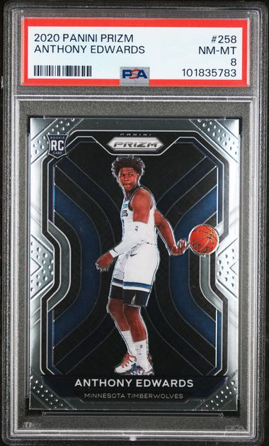 2020-21 Panini Prizm #258 Anthony Edwards PSA 8 (Rookie) | Eastridge Sports Cards