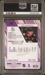 2023-24 O-Pee-Chee Platinum Violet Pixels #293 Leo Carlsson #204/299 PSA 10 (Rookie) | Eastridge Sports Cards