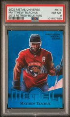 2023-24 Metal Universe 2013 Retros Precious Metal Gems Blue #RT4 Matthew Tkachuk #27/50 PSA 8 | Eastridge Sports Cards