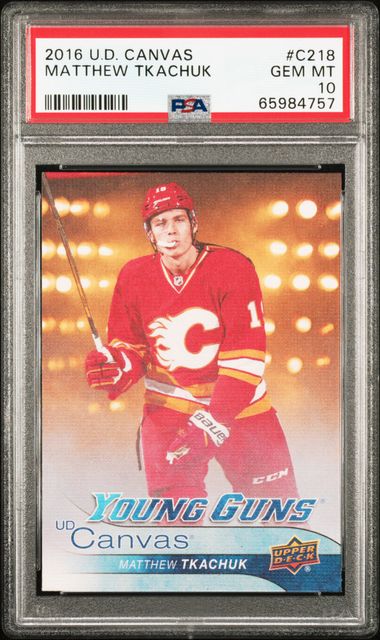 2016-17 Upper Deck Canvas #C218 Matthew Tkachuk PSA 10 | Eastridge Sports Cards