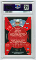 2005 Finest Green Refractors #105 Tom Brady #085/199 PSA 8 | Eastridge Sports Cards