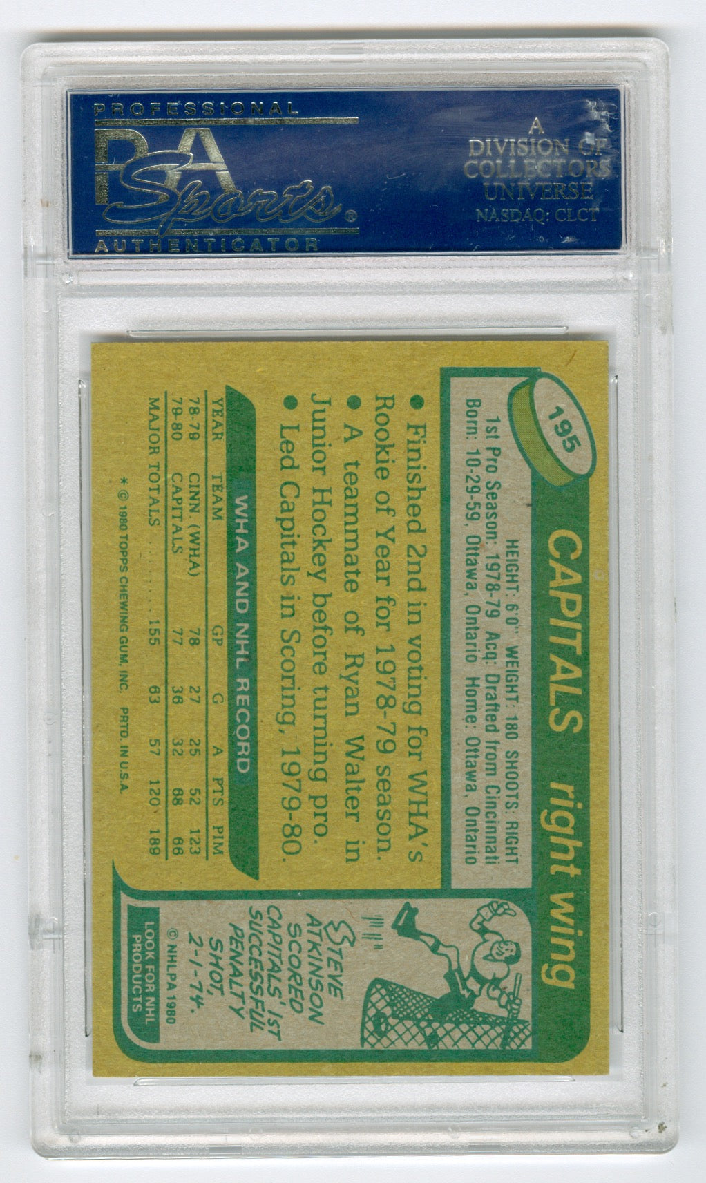 1980-81 Topps #195 Mike Gartner PSA 9 (Rookie) | Eastridge Sports Cards