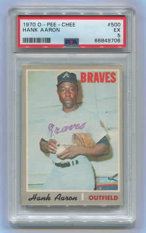 1969 Topps #100 Hank Aaron Atlanta Braves Baseball Card Sgc 5 Ex