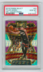 2019-20 Select Prizms Tri-Color #63 Tyler Herro PSA 10 (Rookie) | Eastridge Sports Cards