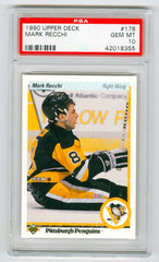 1990-91 Upper Deck #178 Mark Recchi PSA 10 (Rookie) | Eastridge Sports Cards