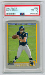 2001 Topps #328 Drew Brees PSA 8 (Rookie) | Eastridge Sports Cards