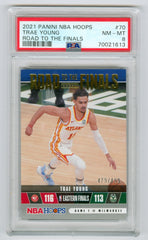 2021-22 Hoops Road to the Finals #70 Trae Young #479/999 PSA 8 | Eastridge Sports Cards