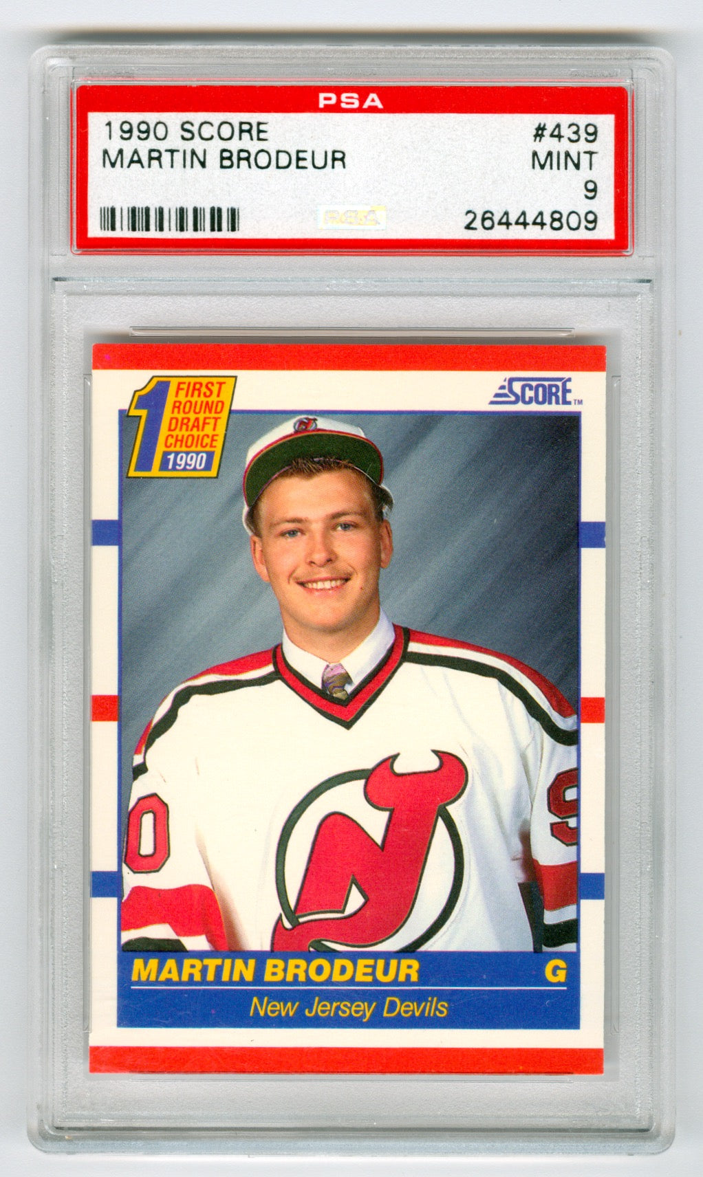 1990-91 Score American #439 Martin Brodeur PSA 9 (Rookie) | Eastridge Sports Cards