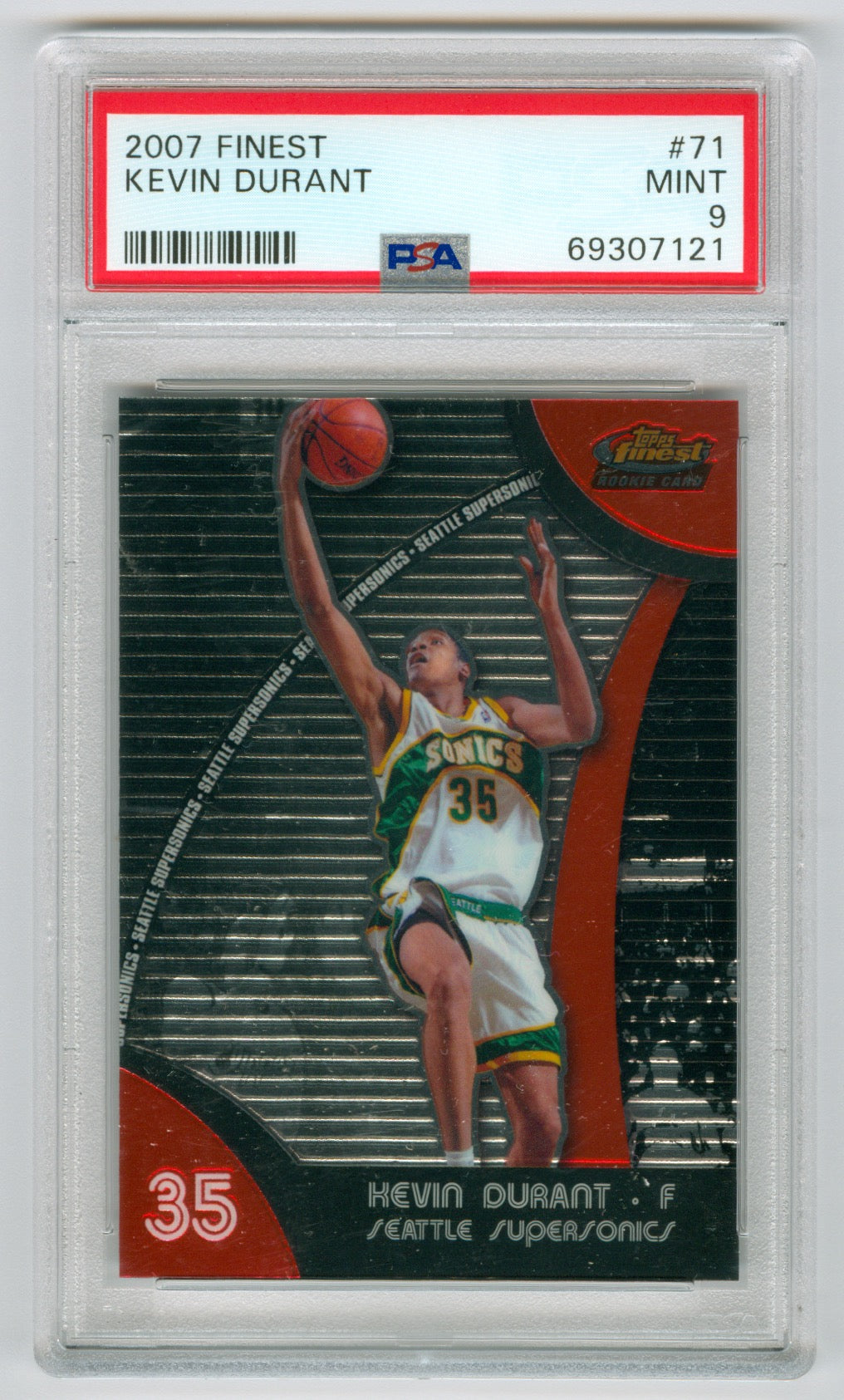 2007-08 Finest #71 Kevin Durant PSA 9 (Rookie) | Eastridge Sports Cards