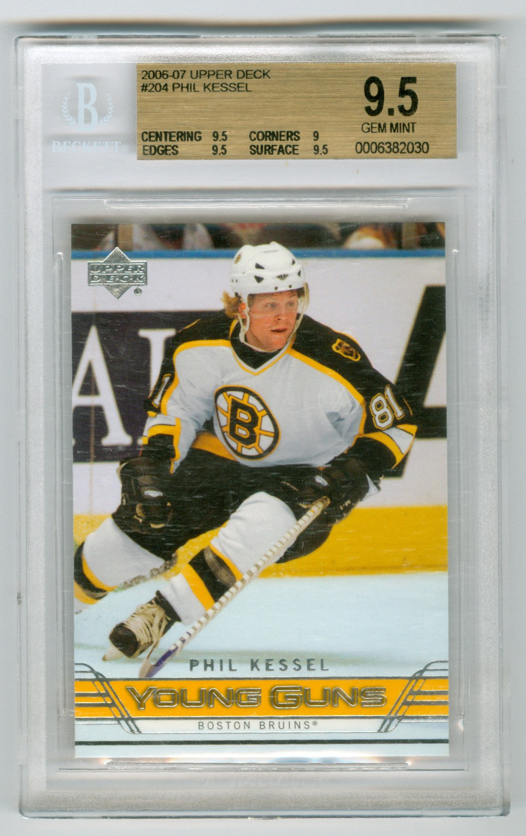 2006-07 Upper Deck #204 Phil Kessel BGS 9.5 (Rookie) | Eastridge Sports Cards