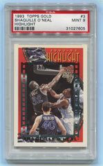 1993-94 Topps Gold #3 Shaquille O'Neal Highlight PSA 9 | Eastridge Sports Cards