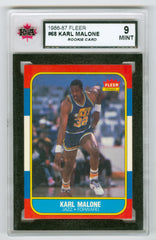 1986-87 Fleer #68 Karl Malone KSA 9 (Rookie) | Eastridge Sports Cards