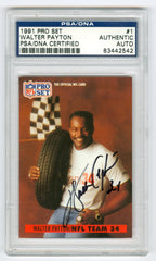 1991 Pro Set #1 Walter Payton Autograph PSA/DNA Authentic | Eastridge Sports Cards