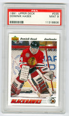 1991-92 Upper Deck #335 Dominik Hasek PSA 9 (Rookie) | Eastridge Sports Cards