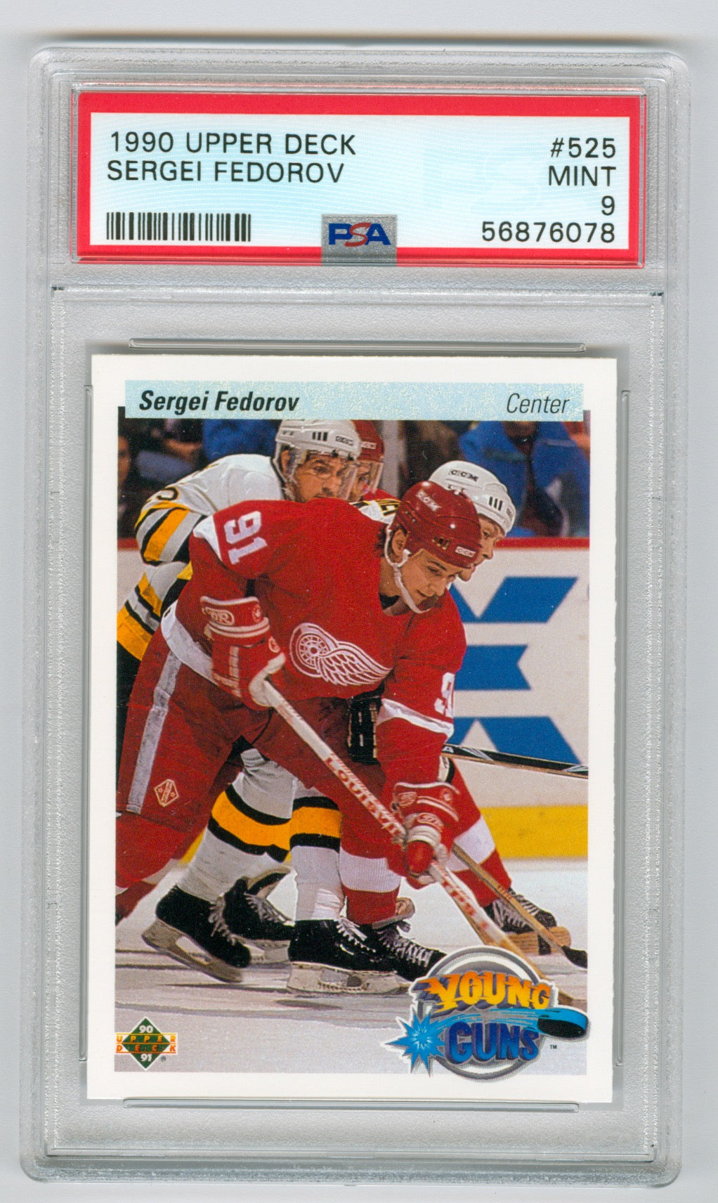 1990-91 Upper Deck #525 Sergei Fedorov PSA 9 (Rookie) | Eastridge Sports Cards