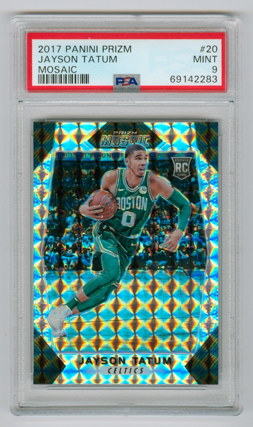 2017-18 Panini Prizm Mosaic #20 Jayson Tatum PSA 9 (Rookie) | Eastridge Sports Cards