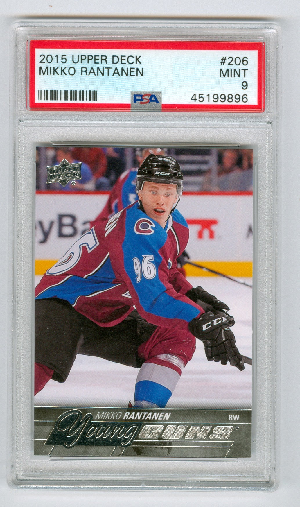 2015-16 Upper Deck #206 Mikko Rantanen PSA 9 (Rookie) | Eastridge Sports Cards