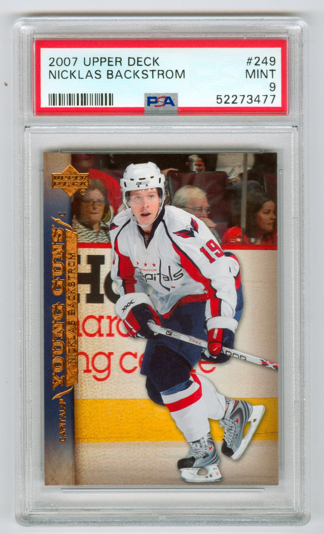 2007-08 Upper Deck #249 Nicklas Backstrom PSA 9 (Rookie) | Eastridge Sports Cards