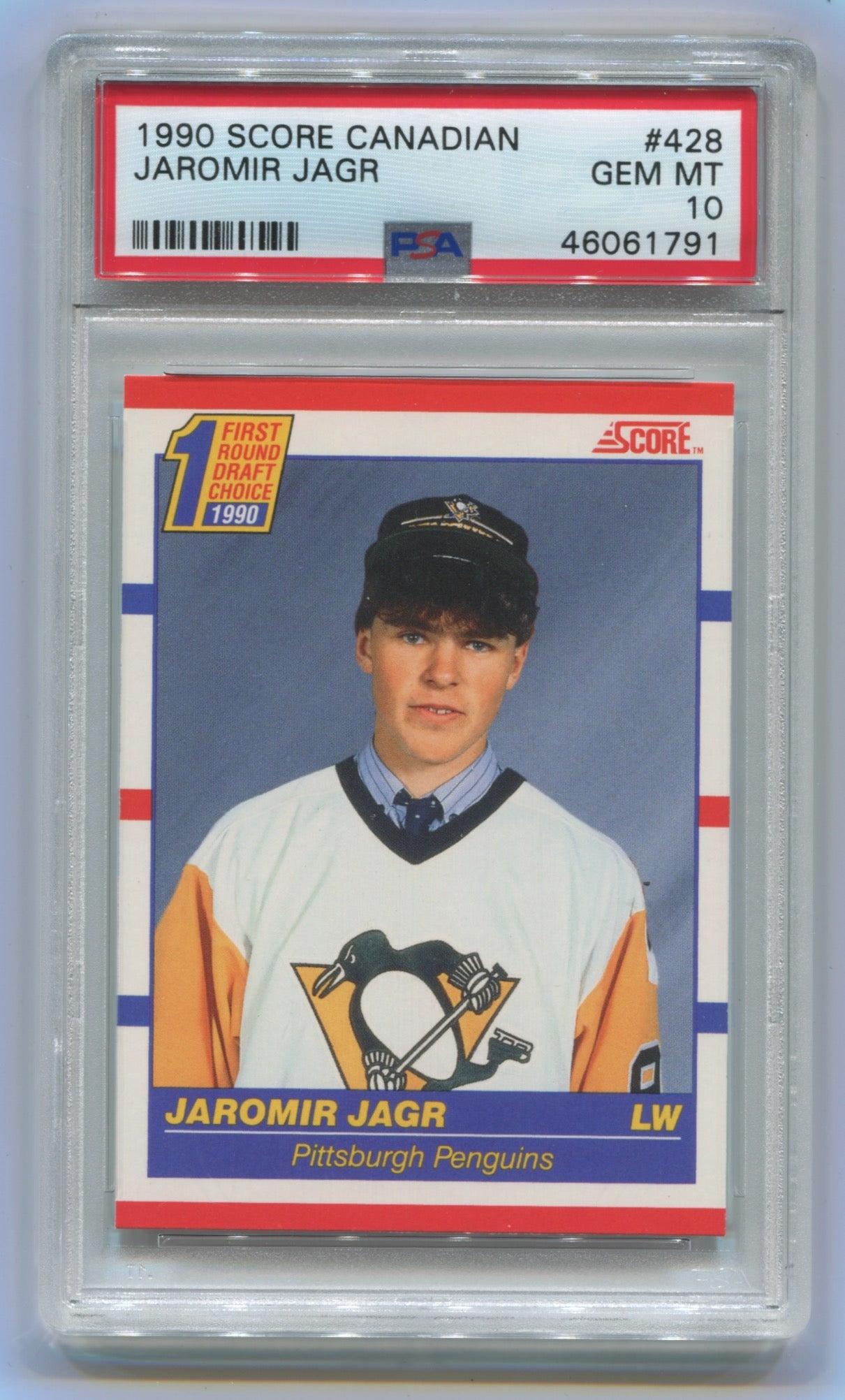 1990-91 Score Canadian #428 Jaromir Jagr PSA 10 (Rookie) | Eastridge Sports Cards