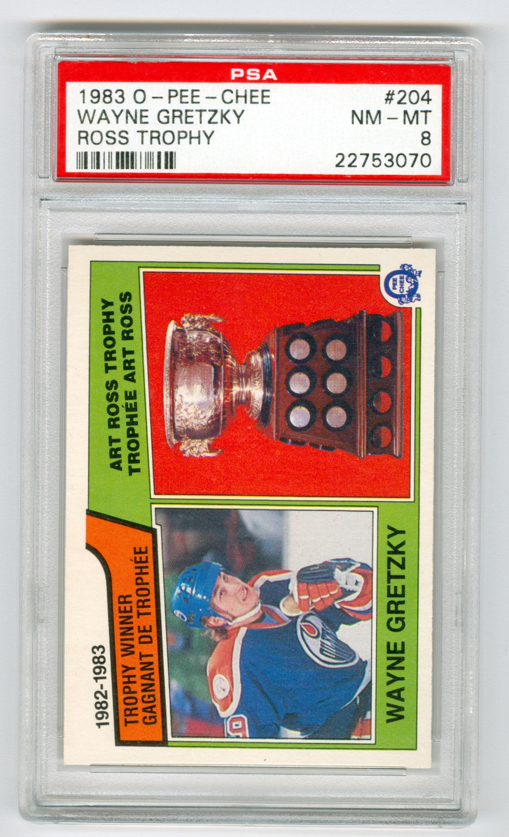 1983-84 O-Pee-Chee #204 Wayne Gretzky PSA 8 | Eastridge Sports Cards