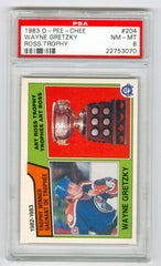 1983-84 O-Pee-Chee #204 Wayne Gretzky PSA 8 | Eastridge Sports Cards