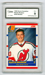 1990-91 Score (Canadian) #439 Martin Brodeur GMA 9 (Rookie) | Eastridge Sports Cards