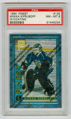 1994-95 Finest #125 Miikka Kiprusoff - With Coating PSA 8 (Rookie) | Eastridge Sports Cards