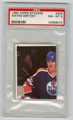 1982-83 Topps Stickers #256 Wayne Gretzky PSA 8 | Eastridge Sports Cards