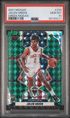 2021-22 Mosaic Green Mosaic #259 Jalen Green PSA 10 (Rookie) | Eastridge Sports Cards