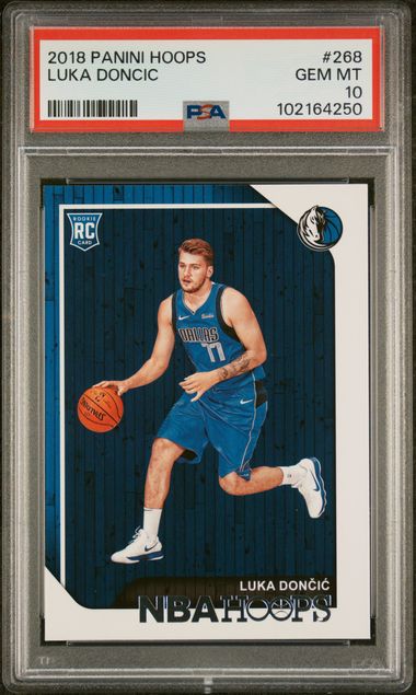 2018-19 Hoops #268 Luka Doncic PSA 10 (Rookie) | Eastridge Sports Cards