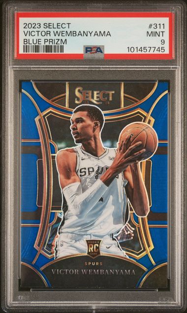 2023-24 Select Blue Prizm #311 Victor Wembanyama PSA 9 (Rookie) | Eastridge Sports Cards