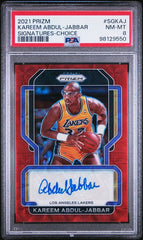 2021-22 Panini Prizm Signatures Choice Prizm #SGKAJ Kareem Abdul-Jabbar PSA 8 | Eastridge Sports Cards