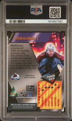 2023-24 Metal Universe 2013 Retros Precious Metal Gems Blue #RT11 Nathan MacKinnon #39/50 PSA 8 | Eastridge Sports Cards