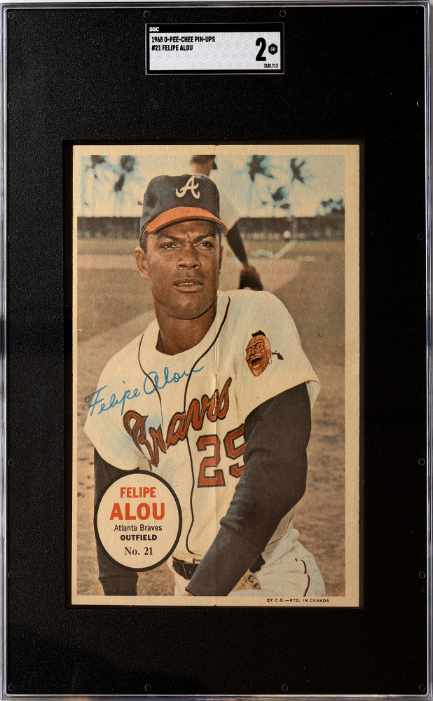 1968 O-Pee-Chee Pin-Ups #21 Felipe Alou SGC 2 | Eastridge Sports Cards